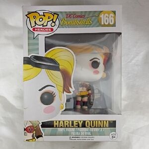 NIB Funko Pop! Heroes DC Comics Bombshells #166 Harley Quinn Vinyl Figure
